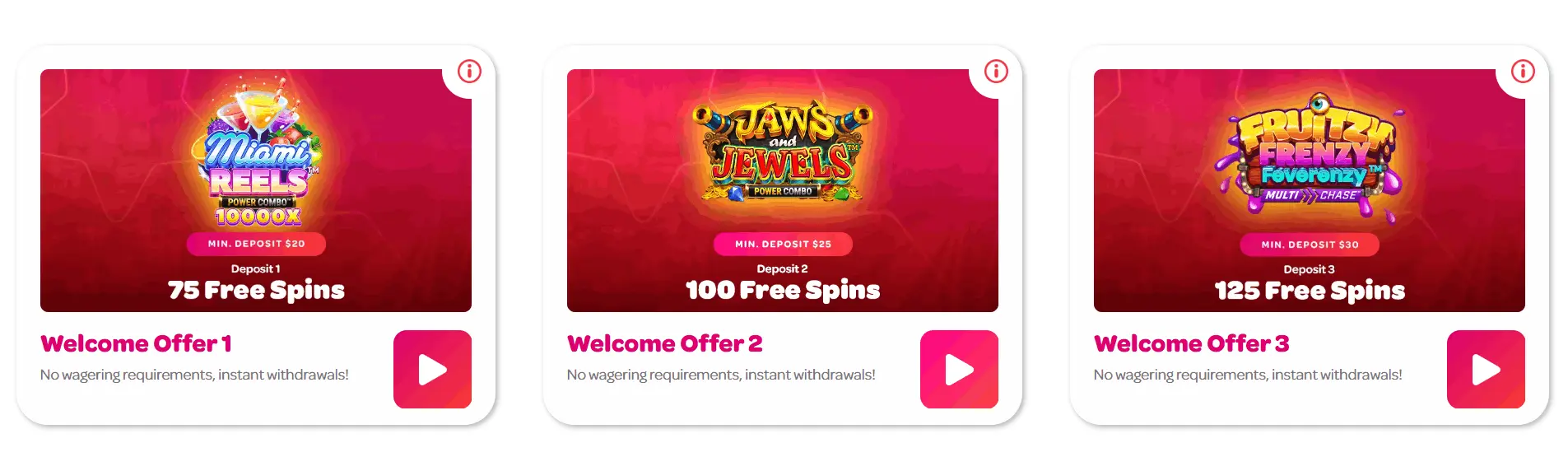 Spin Casino Offere
